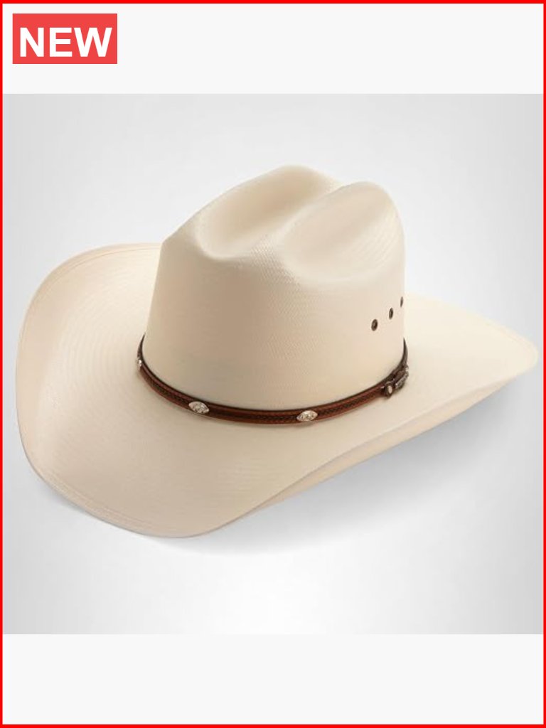 Men's Cowboy Hat With 4-Inch Brim And Leather Band